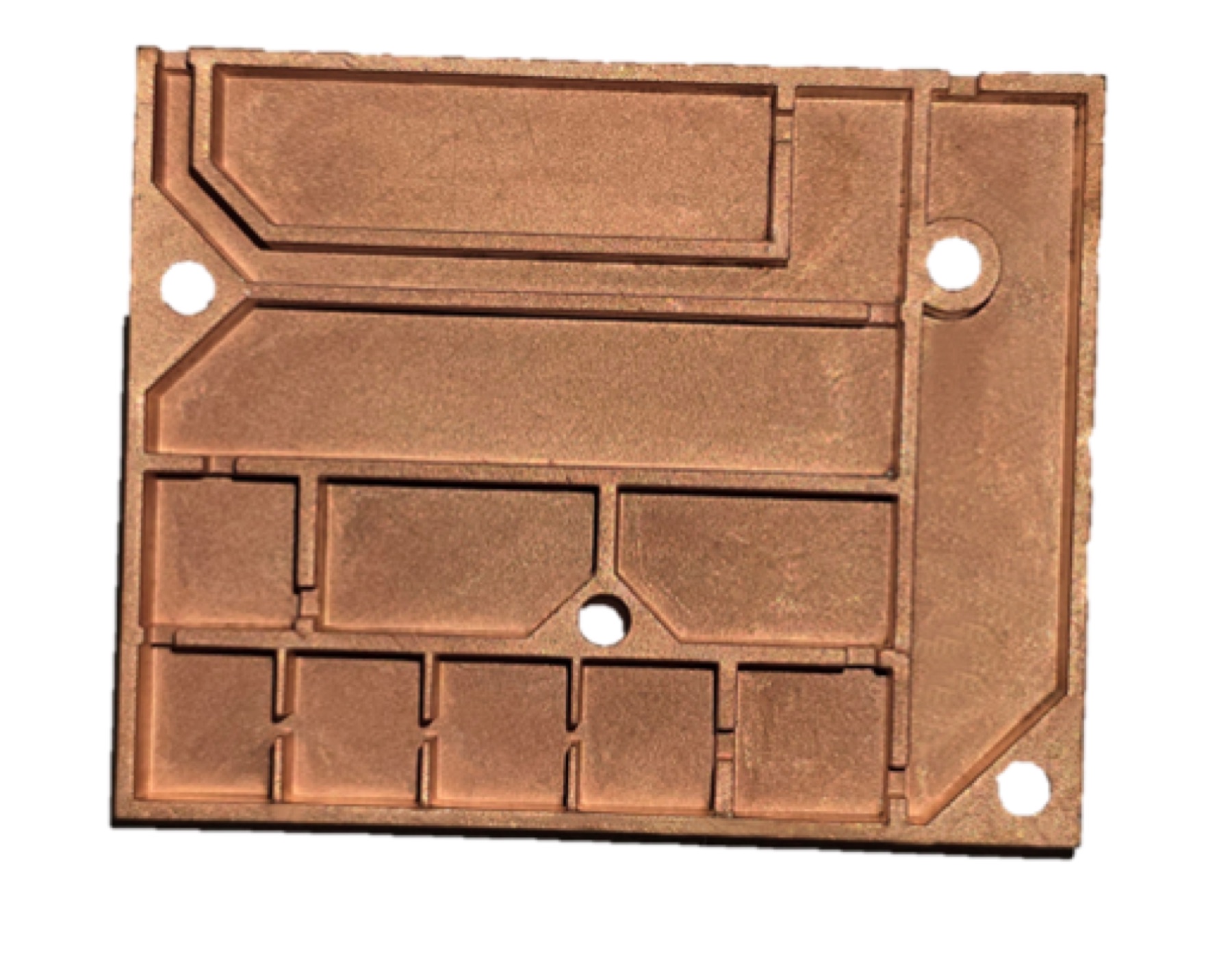 Metallised polymer shielding housing