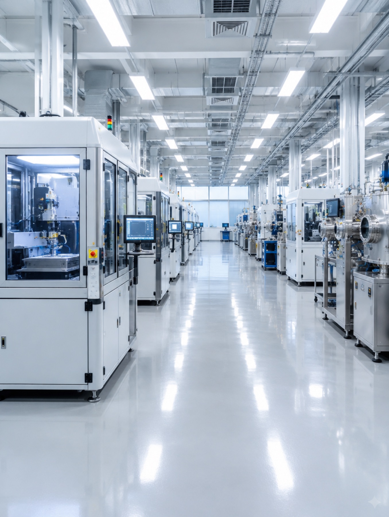 A concept of scalable print-and-coat manufacture, not a photograph of Horizon’s factory.